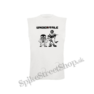 UNDERTALE - Sans And Papyrus - biele detské tričko bez rukávov