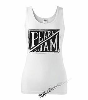 PEARL JAM - Logo - Ladies Vest Top - biele