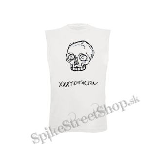 XXXTentacion - Logo Skull - biele detské tričko bez rukávov