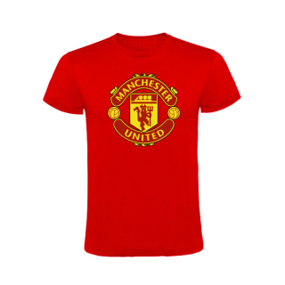 MANCHESTER UNITED - Logo - červené pánske tričko