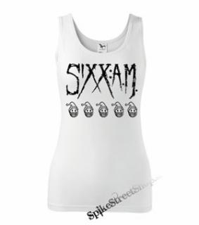 SIXX A.M. - Logo - Ladies Vest Top - biele