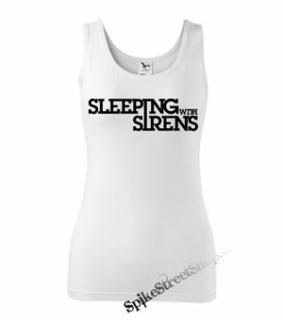 SLEEPING WITH SIRENS - Logo - Ladies Vest Top - biele