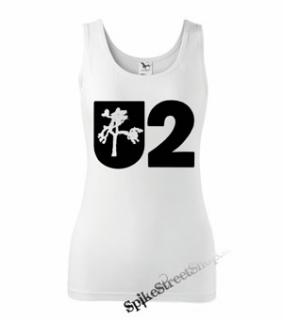 U2 - Logo - Ladies Vest Top - biele