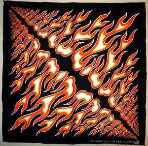 Šatka malá FLAMES - Orange Flames