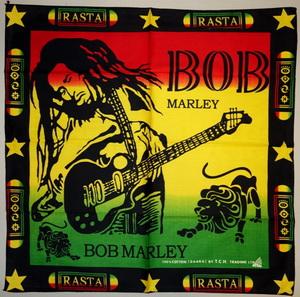 Šatka malá BOB MARLEY - Rasta Guitar