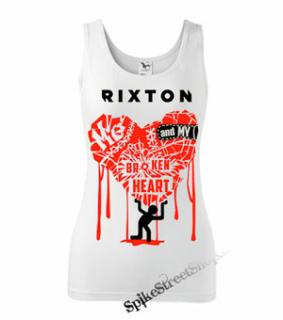 RIXTON - Me And My Broken Heart - Ladies Vest Top - biele