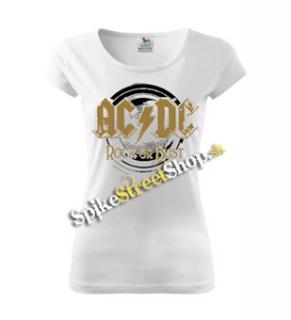 AC/DC - Rock Or Bust Gold - biele dámske tričko
