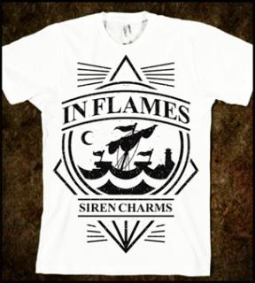 IN FLAMES - Siren Charms - biele pánske tričko