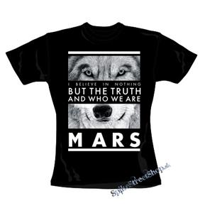 30 SECONDS TO MARS - Wolf - čierne dámske tričko