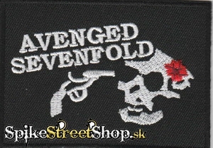 AVENGED SEVENFOLD - Skull & Revolver - nažehlovacia nášivka