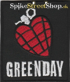 GREEN DAY - Grenade Heart - nažehlovacia nášivka