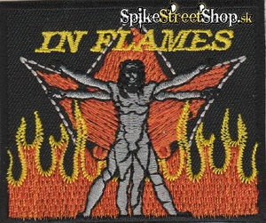 IN FLAMES - Logo - nažehlovacia nášivka