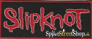 SLIPKNOT - Red Logo on Black - nažehlovacia nášivka