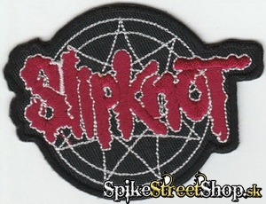 SLIPKNOT - Red Logo on Black 2 - nažehlovacia nášivka
