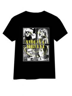 NIRVANA - Kurt Donald Cobain - čierne pánske tričko