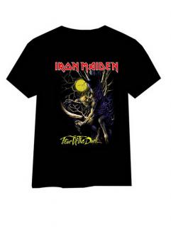 IRON MAIDEN - Fear Of The Dark Free Colour - čierne pánske tričko