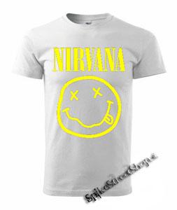 NIRVANA - Smile - biele pánske tričko