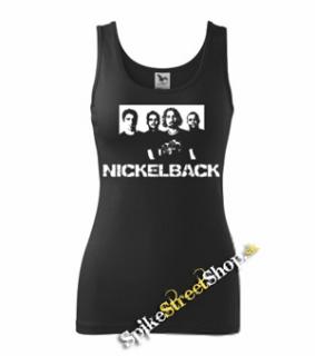 NICKELBACK - Logo & Band - Ladies Vest Top