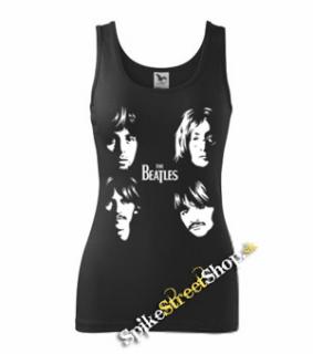 BEATLES - Faces - Ladies Vest Top