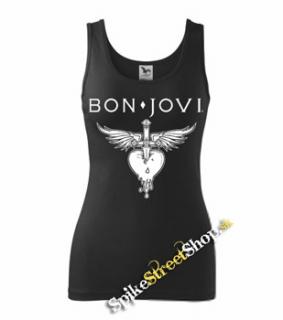 BON JOVI - Heart - Ladies Vest Top