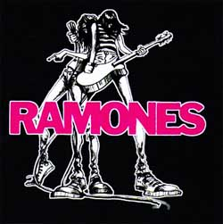Samolepka RAMONES - logo a postavy