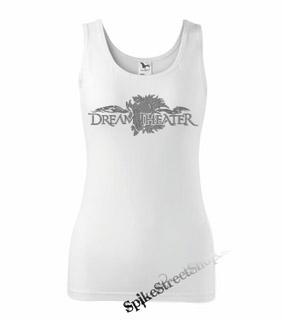 DREAM THEATER - Grey Logo - Ladies Vest Top - biele