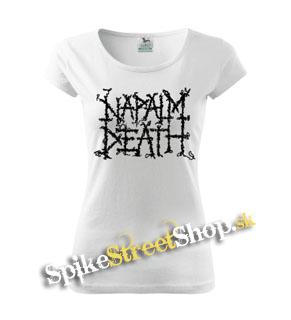 NAPALM DEATH - Logo - biele dámske tričko