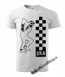 SKA - Tancujúca postavička - biele pánske tričko