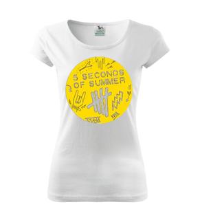 5 SECONDS OF SUMMER - Scribble Logo - biele dámske tričko