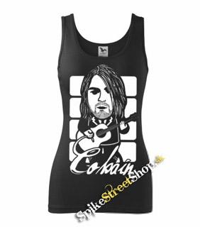 KURT COBAIN - Guitar - Ladies Vest Top