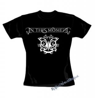 IN THIS MOMENT - Logo Butterfly - čierne dámske tričko