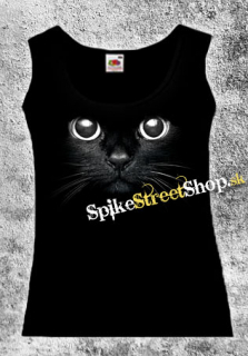 CAT - Mačička - Ladies Vest Top čierny