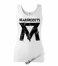 MARMOZETS - Smashed Logo - Ladies Vest Top - biele