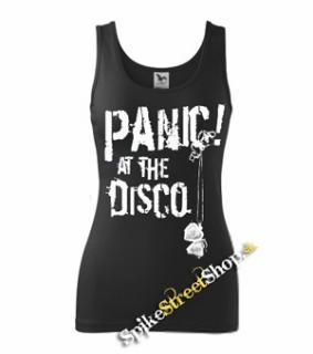 PANIC! AT THE DISCO - White Logo - Ladies Vest Top