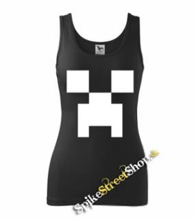 MINECRAFT - Creeper White - Ladies Vest Top