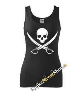 PIRATE SKULL - Ladies Vest Top