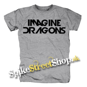 IMAGINE DRAGONS - Logo - sivé pánske tričko