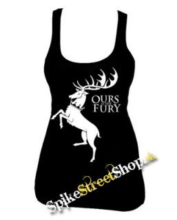 GAME OF THRONES - OURS IS THE FURY - House Baratheon - Ladies Vest Top