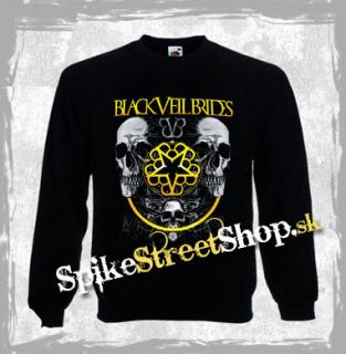 BLACK VEIL BRIDES - Two Skulls - mikina bez kapuce