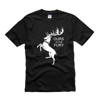 GAME OF THRONES - OURS IS THE FURY - House Baratheon - pánske tričko