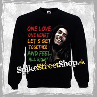 BOB MARLEY - One Love One Heart - mikina bez kapuce