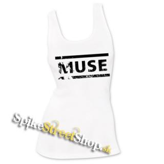 MUSE - Crash Logo - Ladies Vest Top - biele