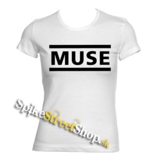 MUSE - Logo - biele dámske tričko