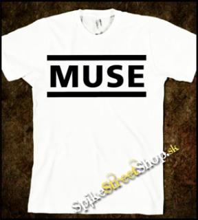 MUSE - Logo - biele pánske tričko