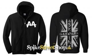 ASKING ALEXANDRIA - Flag Grey - mikina na zips