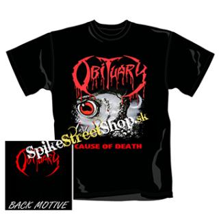 OBITUARY - Cause Of Death - čierne pánske tričko