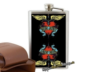 BON JOVI - Heart Logo 1 - nerezová ploskačka na alkohol