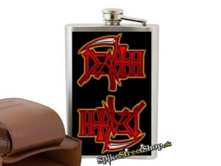 DEATH - Logo - nerezová ploskačka na alkohol