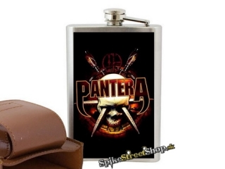 PANTERA - Stabbed Skull 2 - nerezová ploskačka na alkohol