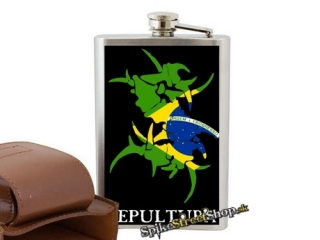 SEPULTURA - Brasil Logo - nerezová ploskačka na alkohol